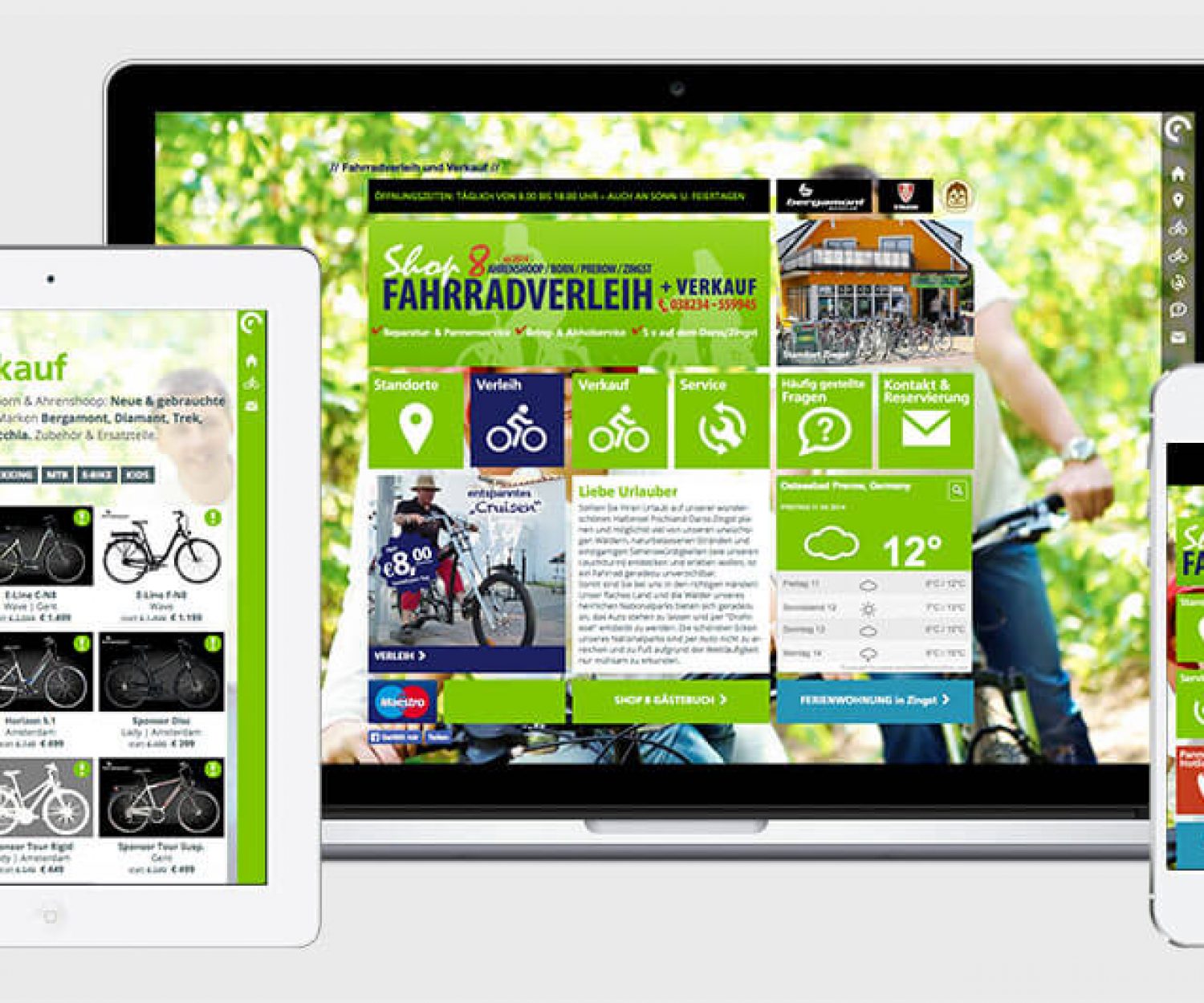 Website Fahrradverleih Shop 8